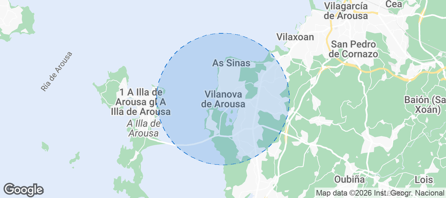 Vilanova de Arousa Airbnb map